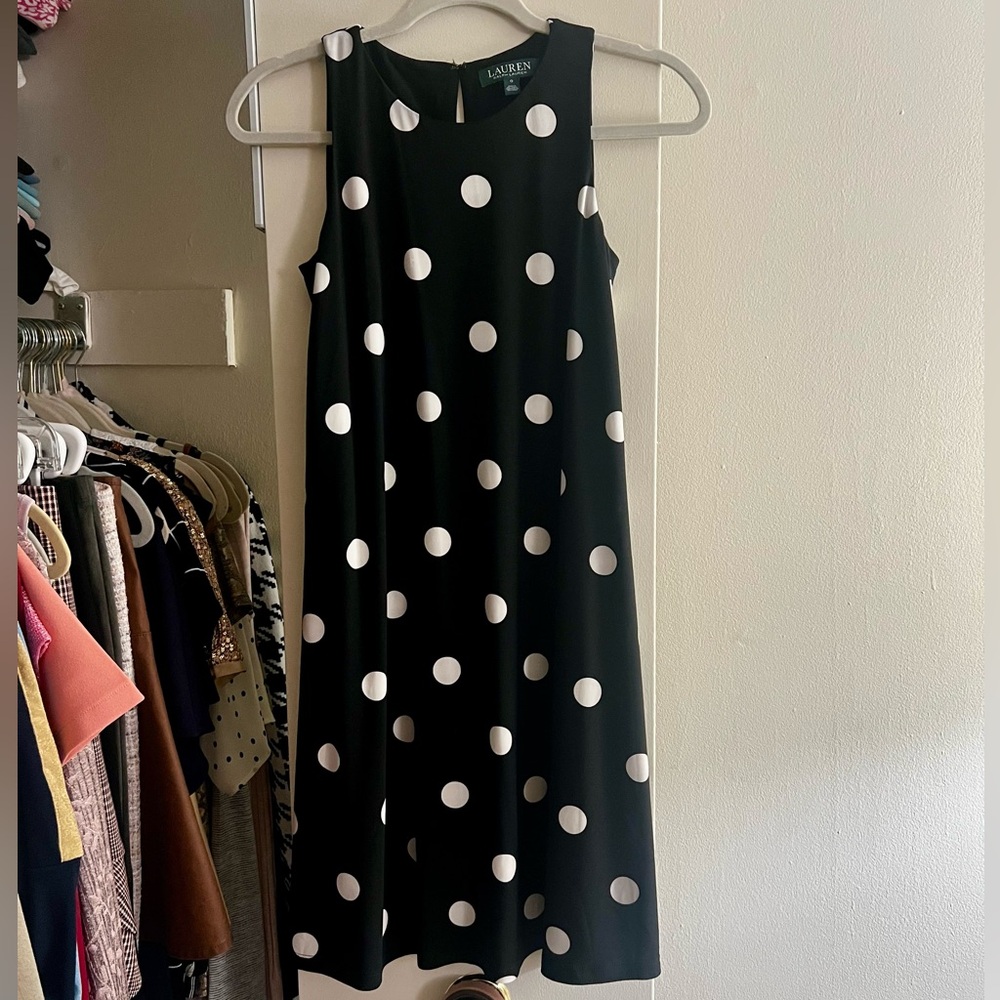 Black and White Polka Dress 🖤🤍